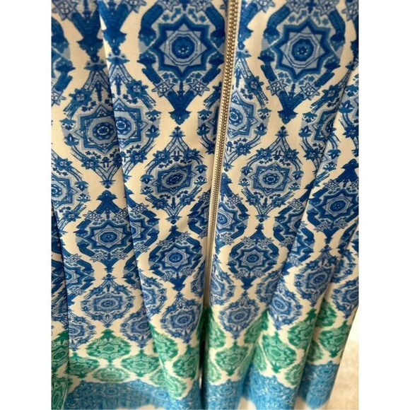 Danny & Nicole Women's Tribal Geometric Printed Fit and Flare A-Line Shift Dress - Picture 6 of 9